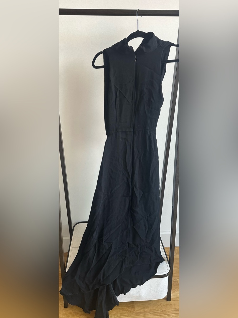 Acler Black Draped Cowl Maxi Dress - Picture 4 of 7